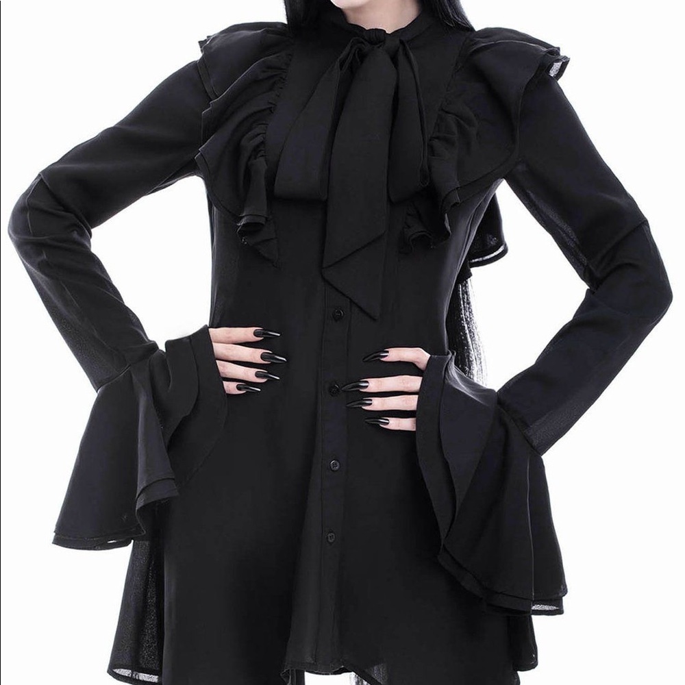 Killstar Runa Chiffon Blouse